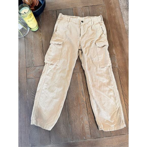 Nili Lotan Pants - E46 Nili Lotan Military Cargo Crop Pants in Tan Women’s Size 4